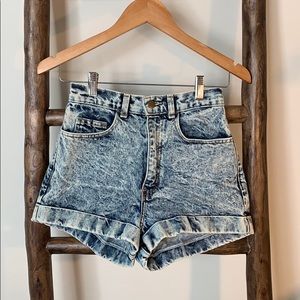 American Apparel Acid Wash Jean Shorts